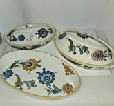 Royal Worcester England Palmyra « La Fiancée du Désert », ensemble de 3 plats à four ovales