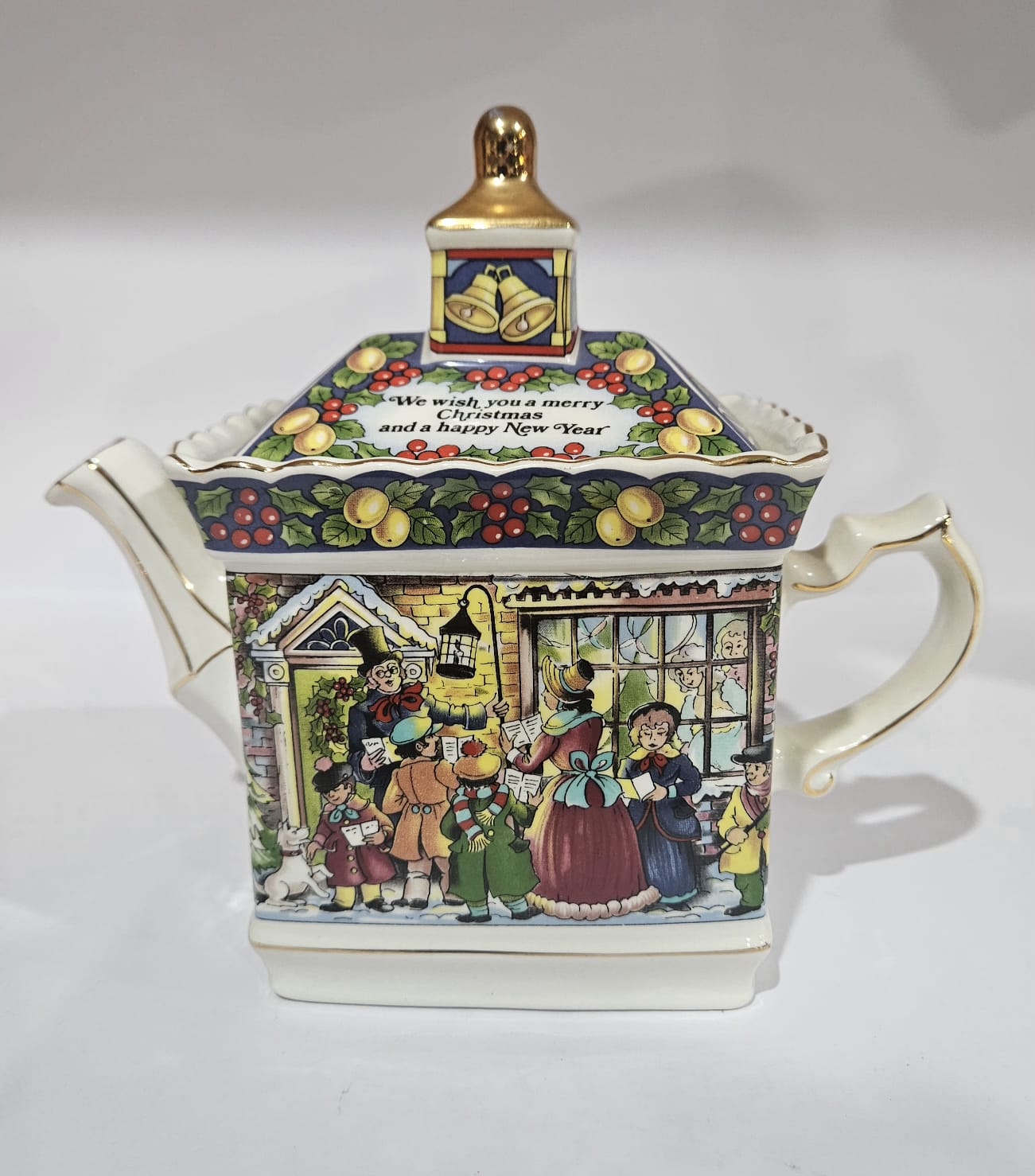 RARE Vintage Sadler Teapot & Mug Pavilion Series "The Carolers"