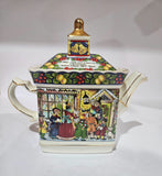 RARE Vintage Sadler Teapot & Mug Pavilion Series "The Carolers"