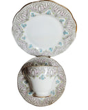 Vintage Art Nouveau Salisbury Fine Bone China Tea set for 6 . Circa 1930