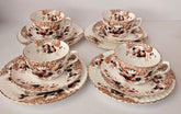 Antique Imari Samuel Radford Fenton Staffordshire Trios (x4) circa 1894-Pattern #643