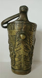 Rare Antique French Bronze Church Holy Water Vessel Bucket Situla 1800's