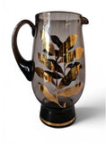 Bohemia Czech Smoke Mid Century Gold Leaf Lemonade set 5 pcs