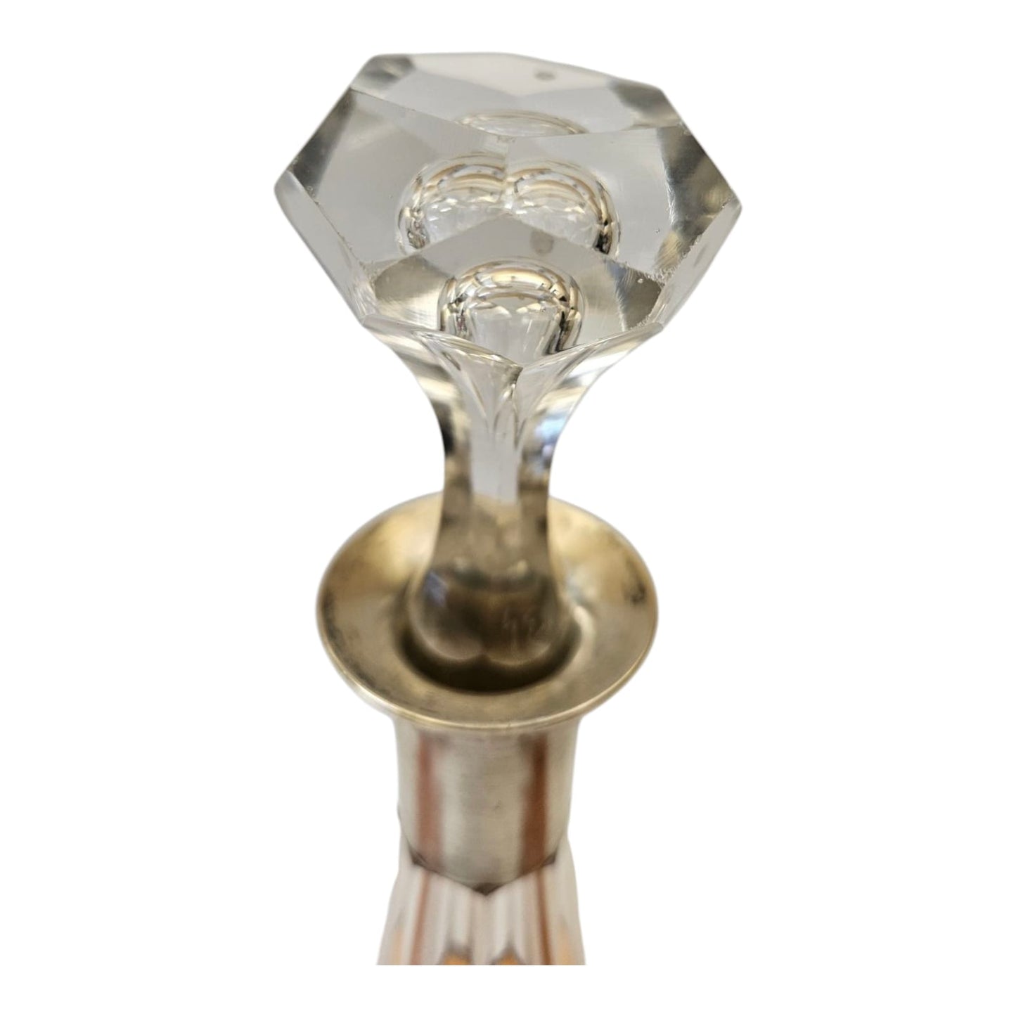 St Louis Crystal Carafon and 4 glasses, France circa 1900s
