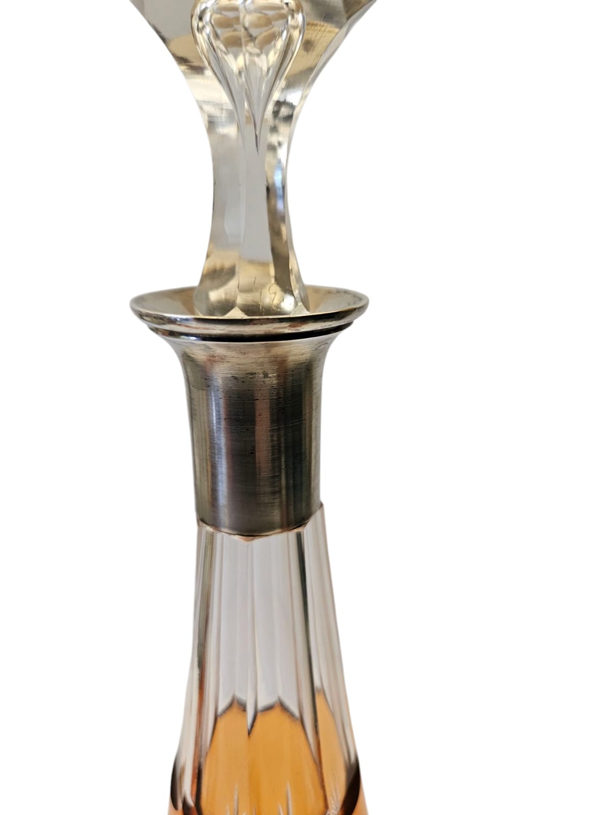 St Louis Crystal Carafon and 4 glasses, France circa 1900s