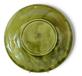 Antique T. G. Green England Green Majolica Grapes Leaves Plate 23.5 cm