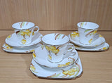 Art Deco Vintage China Tea Set Trio (3 sets) Taylor and Kent Longton #6087