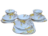 Art Deco Vintage China Tea Set Trio (3 sets) Taylor and Kent Longton #6087