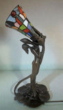 Vintage Art Nouveau Austrian Bronze Figural Lamp after Gustav Gurschner