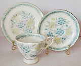 Vintage Tuscan R.H. & S.L. Bone China Flora Trio "Tresco" pattern