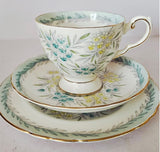 Vintage Tuscan R.H. & S.L. Bone China Flora Trio "Tresco" pattern