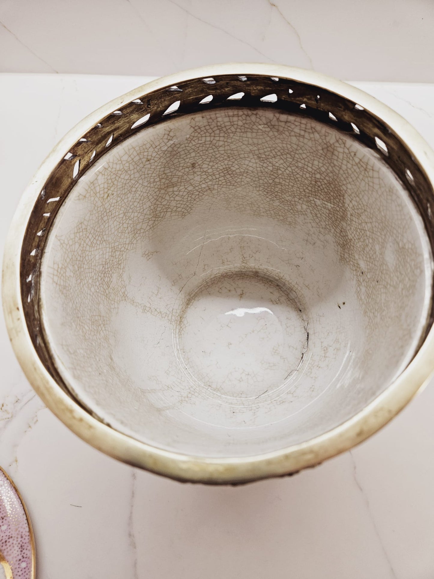 United Wilson 永勝彩瓷 Porcelain Bronze Mounted Vase and Urn
