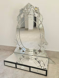 Beautiful Venetian Mirror with jewelry Boxes