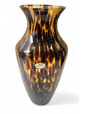 Large Vintage Maestri Vetrai Azzurra Murano Tortoise hand blown Vase 38 cm
