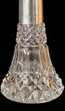 Antique Sterling Silver & Cut Glass 1928 Scent Bottle English hallmark Birmingham 1893–94