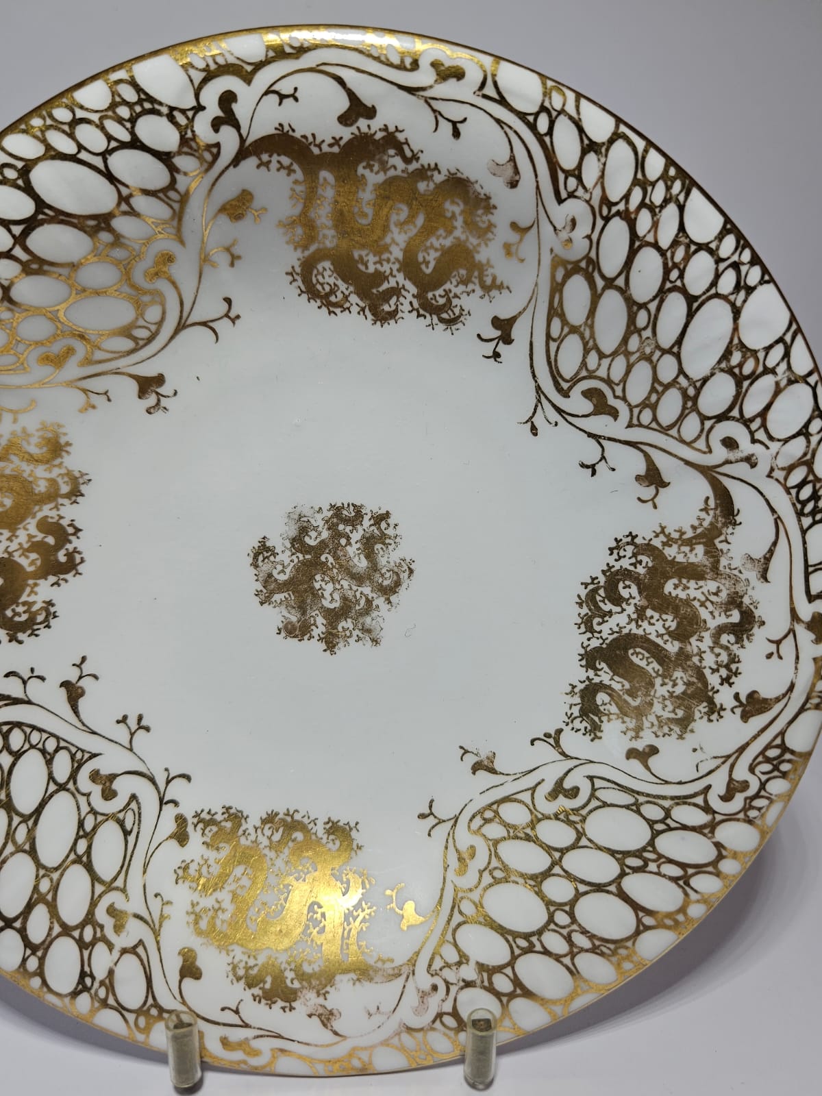 Antique Vieux Paris hand-painted Porcelain Duos - Gold gilding circa 1860