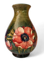 Walter Moorcroft Anemone (Green) 24 cm large vase