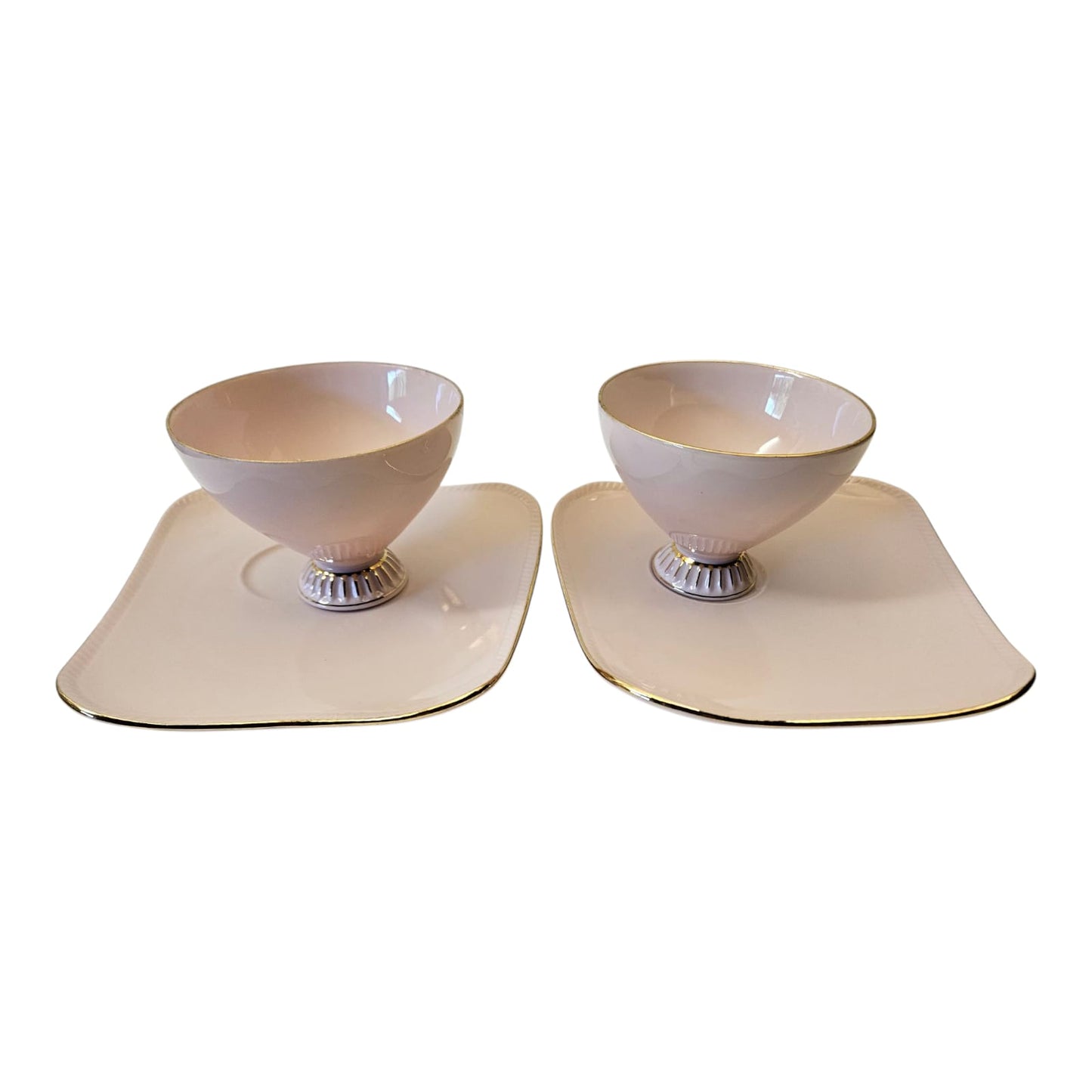 Vintage Pink Westminster Australia Tennis Cup and Saucer Set x 2