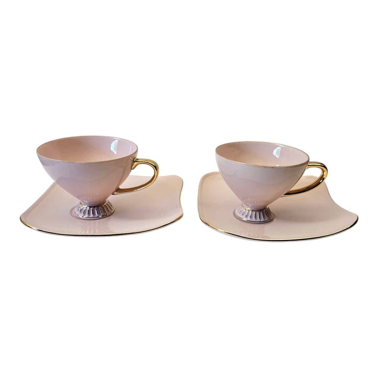 Vintage Pink Westminster Australia Tennis Cup and Saucer Set x 2