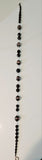 Vintage Venetian Glass, Onyx and aventurine bead necklace 1940s