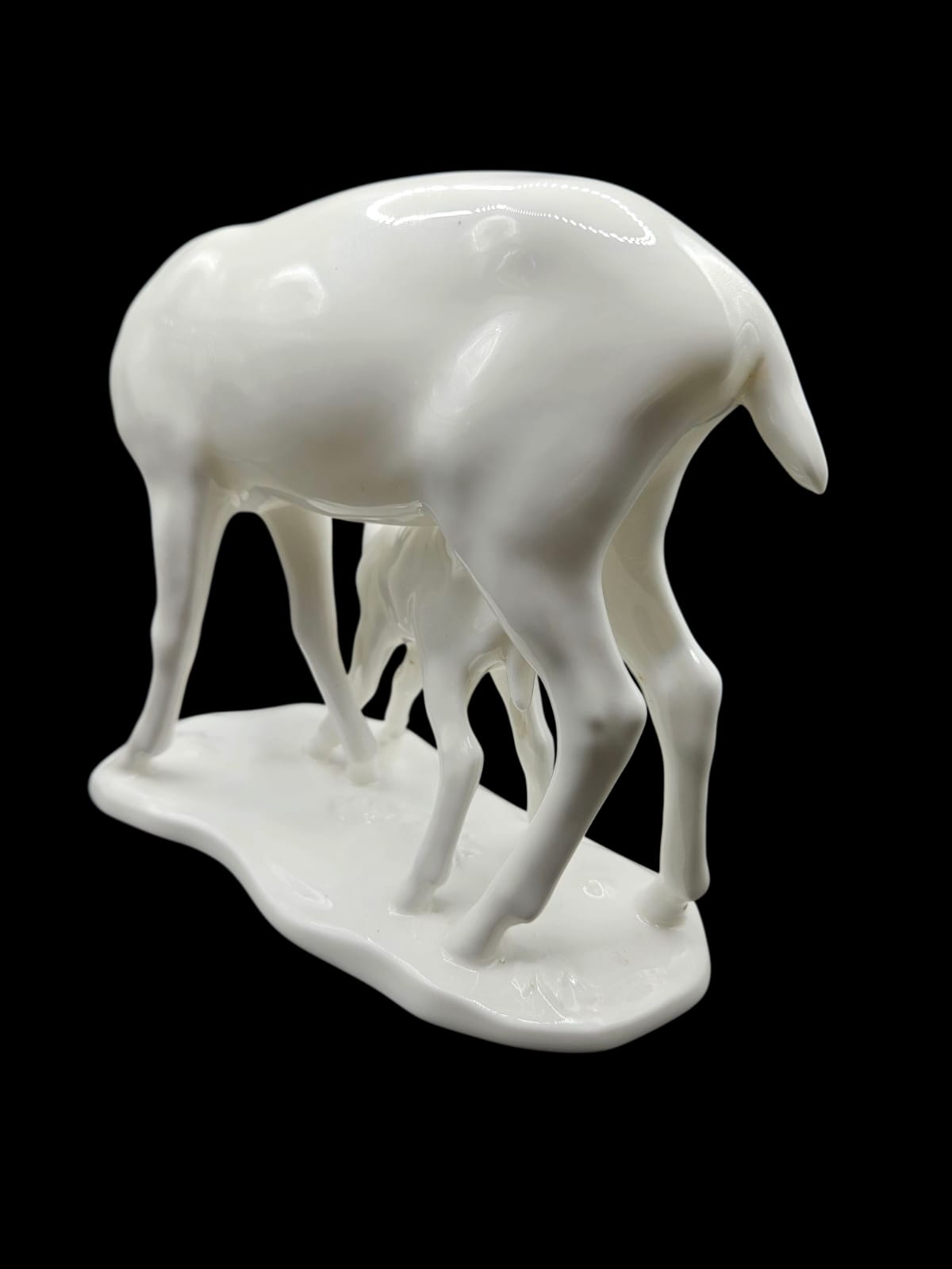 Limited Edition Noritake Mother's Day deer and young figurine 1974