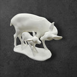 Limited Edition Noritake Mother's Day deer and young figurine 1974