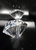 Elegant Vintage facetted Crystal Perfume Bottle with Applicator