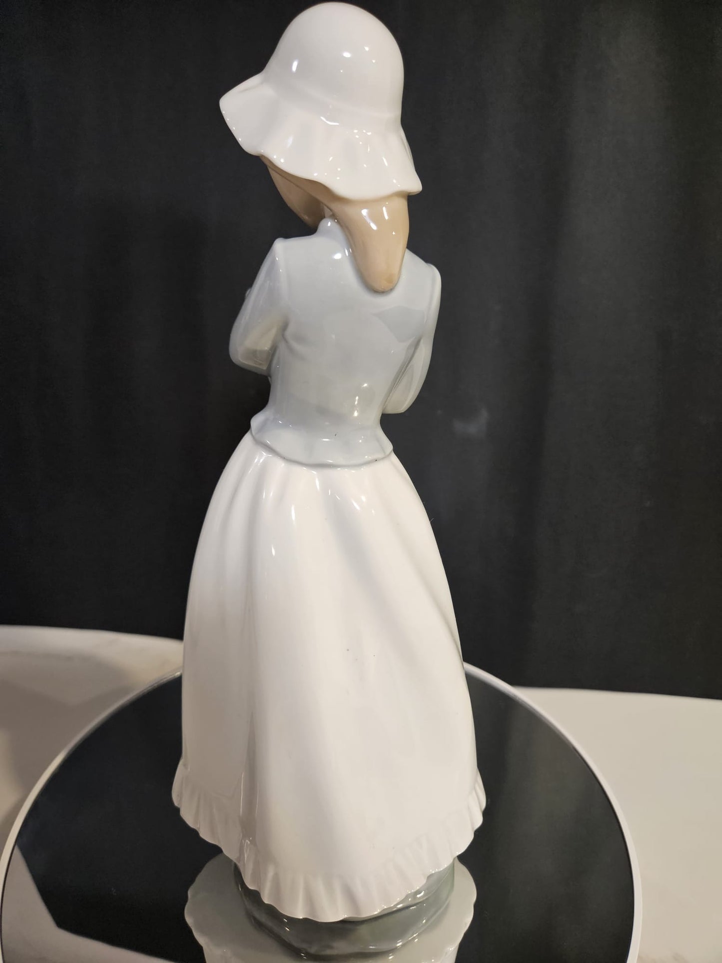 NAO Sweet Girl holding Puppy Porcelain Figurine -Retired 2000