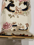 Large Mason's Ironstone Blue "Mandalay" vase c.1940