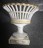 Empire gilt reticulated pedestal basket 19th Century Style - Portugal