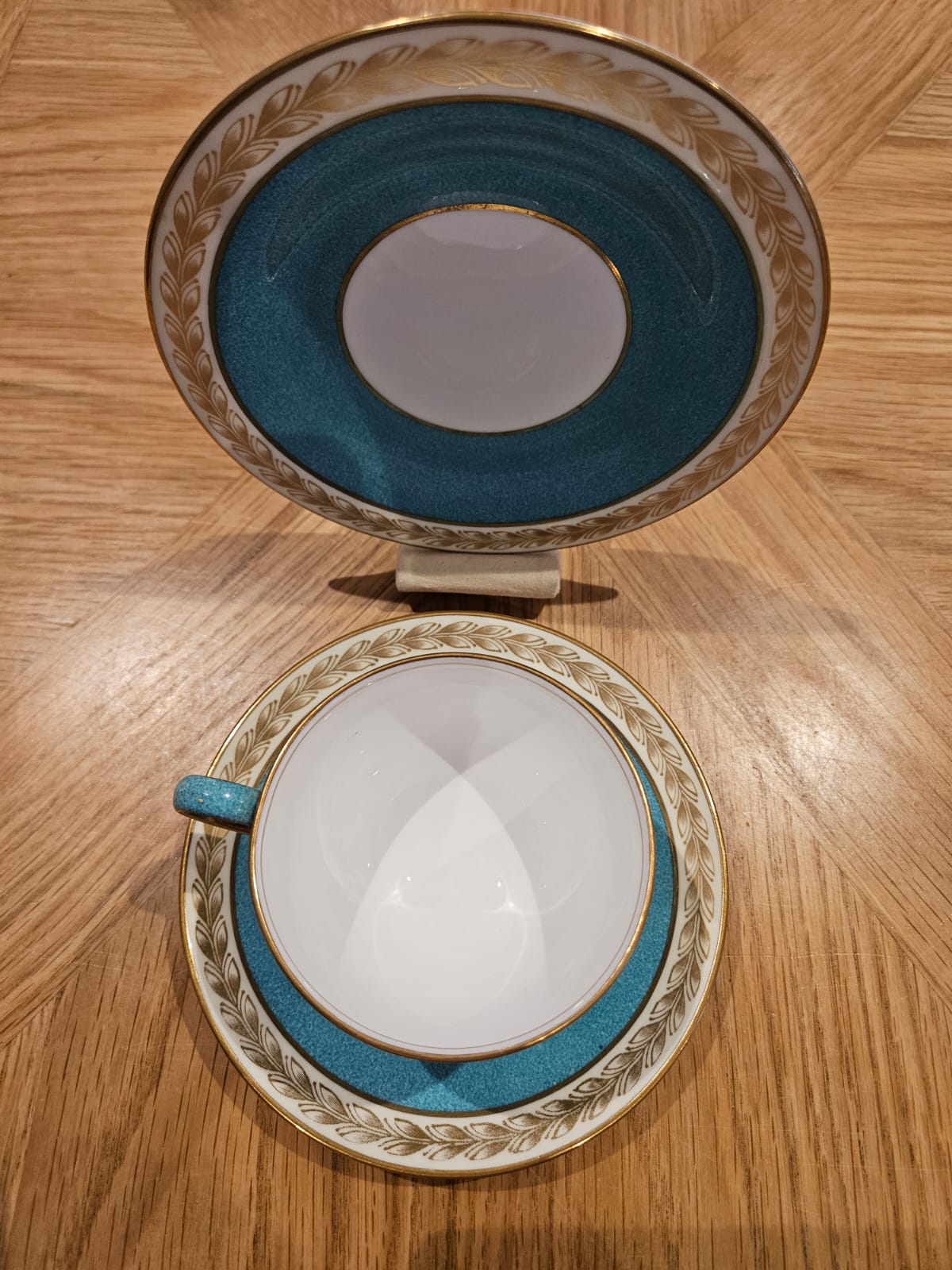 Early Wedgwood Powder Turquoise Trio - Rare find