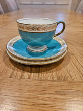 Trio de turquoise poudrée Wedgwood ancienne - Pièce rare