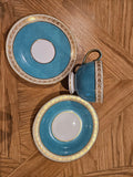 Early Wedgwood Powder Turquoise Trio - Rare find