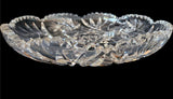 Antique American Brilliant Period Cut platter with Pinwheel, Hobstar patterns c.1900