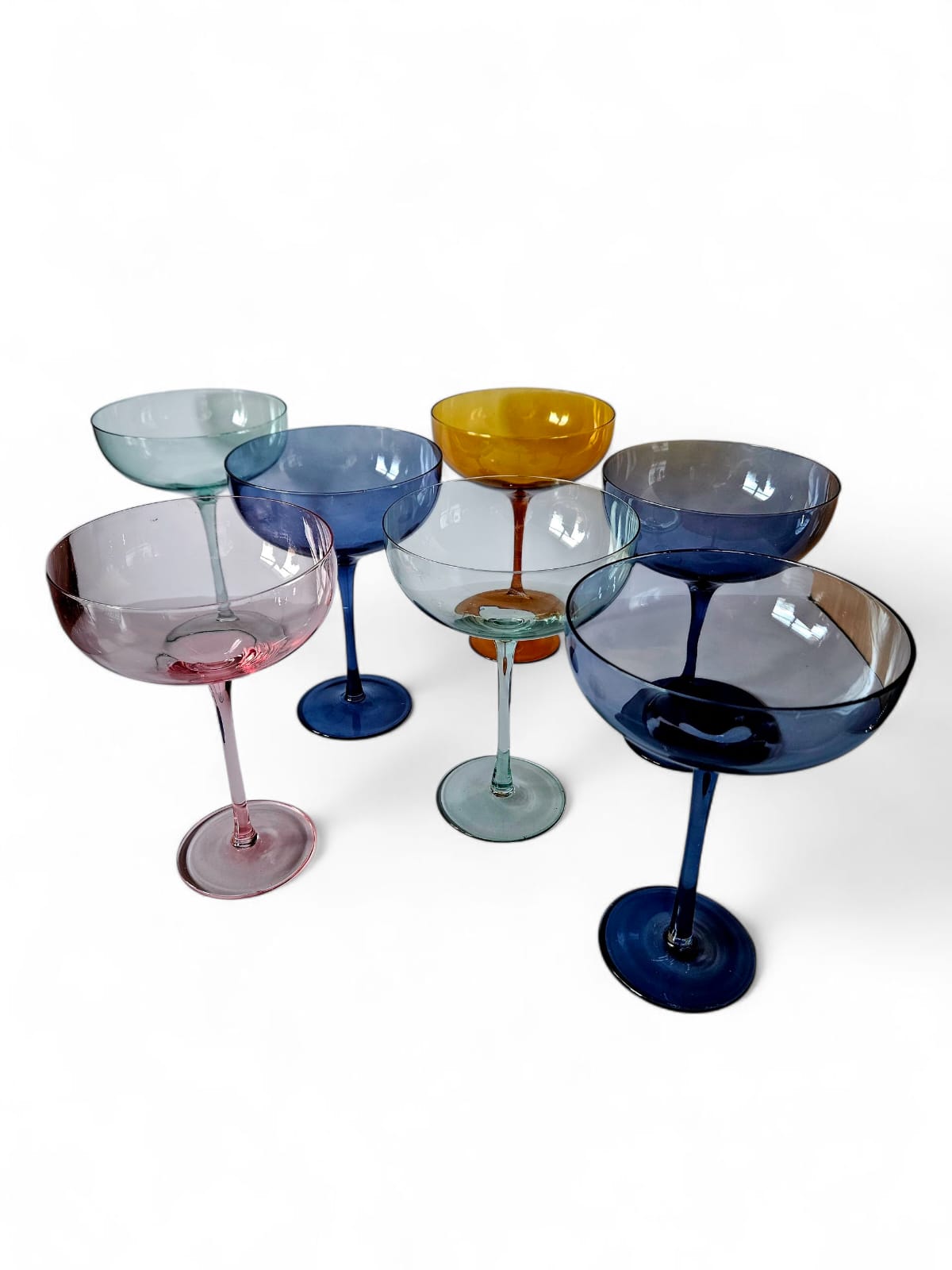 7 x Arlequin XXL cocktail glasses