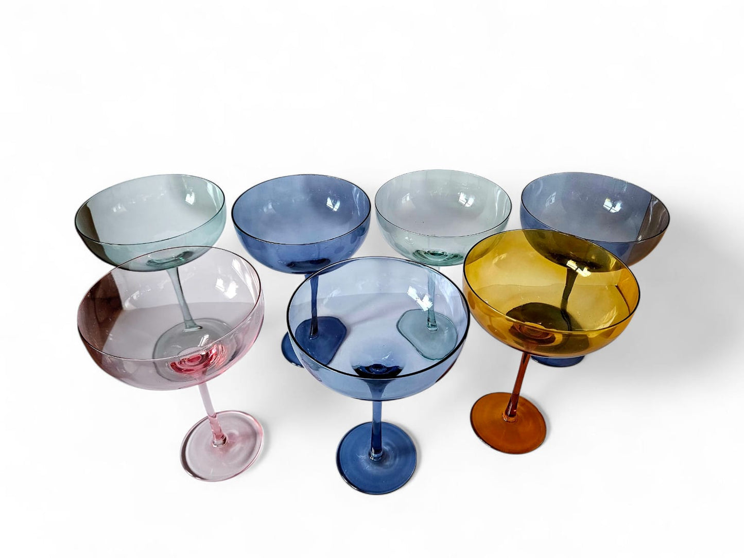 7 x Arlequin XXL cocktail glasses