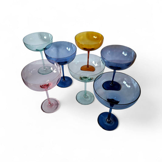 7 x Arlequin XXL cocktail glasses
