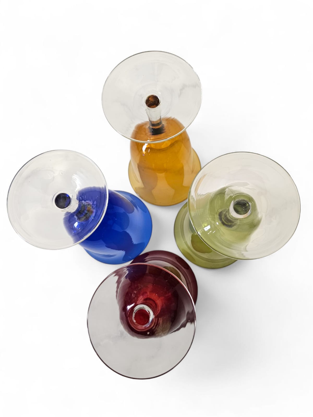 Set of 4 oversized Arlequin Retro goblets