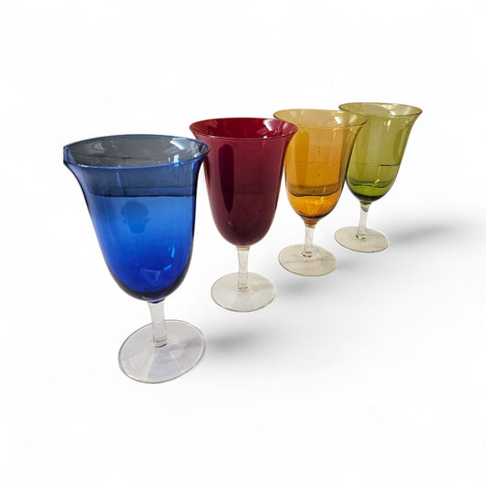 Set of 4 oversized Arlequin Retro goblets