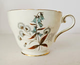 Aynsley Fine Bone China "Thistle and Blue Bells" Trio #1745 pattern
