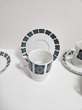 Beautiful vintage Aynsley Imperial Coffee Set. Classic 1960-70s retro design