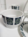 Beautiful vintage Aynsley Imperial Coffee Set. Classic 1960-70s retro design