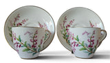 2 x Royal Doulton Bell Heather pattern tea duos | H4840