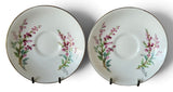 2 x Royal Doulton Bell Heather pattern tea duos | H4840