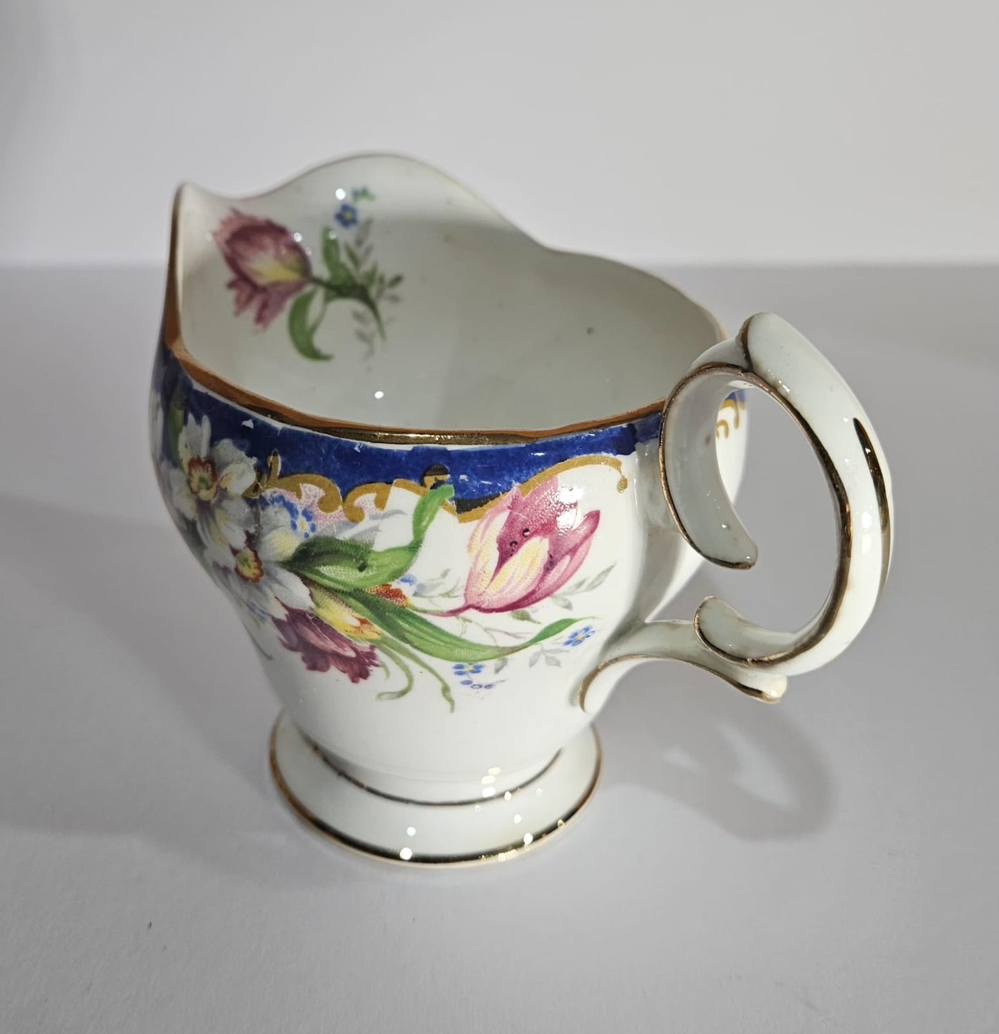 Vintage BELL China "NARCISSUS" (Blue) bone china tea-set 23 pieces