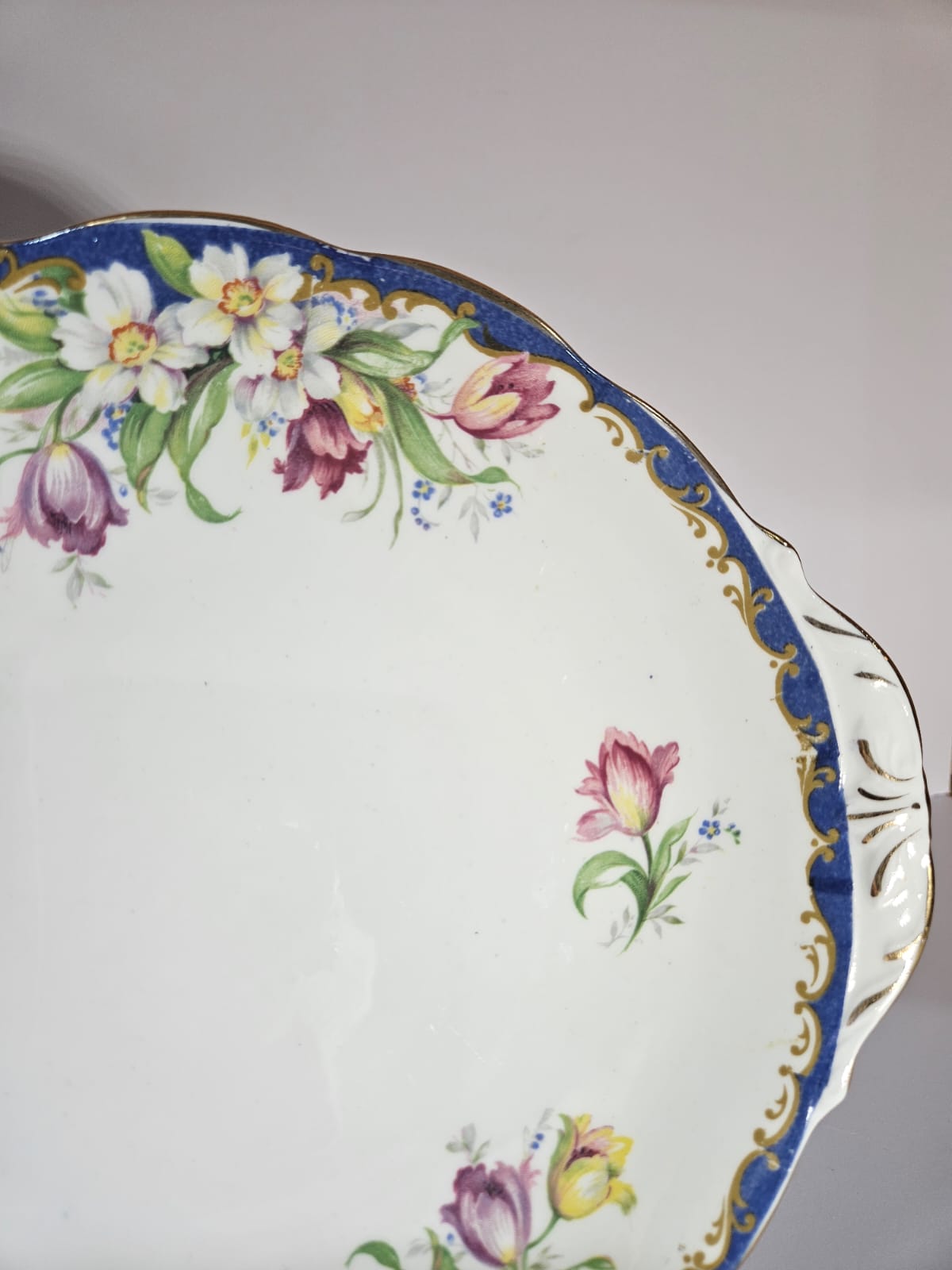 Vintage BELL China "NARCISSUS" (Blue) bone china tea-set 23 pieces