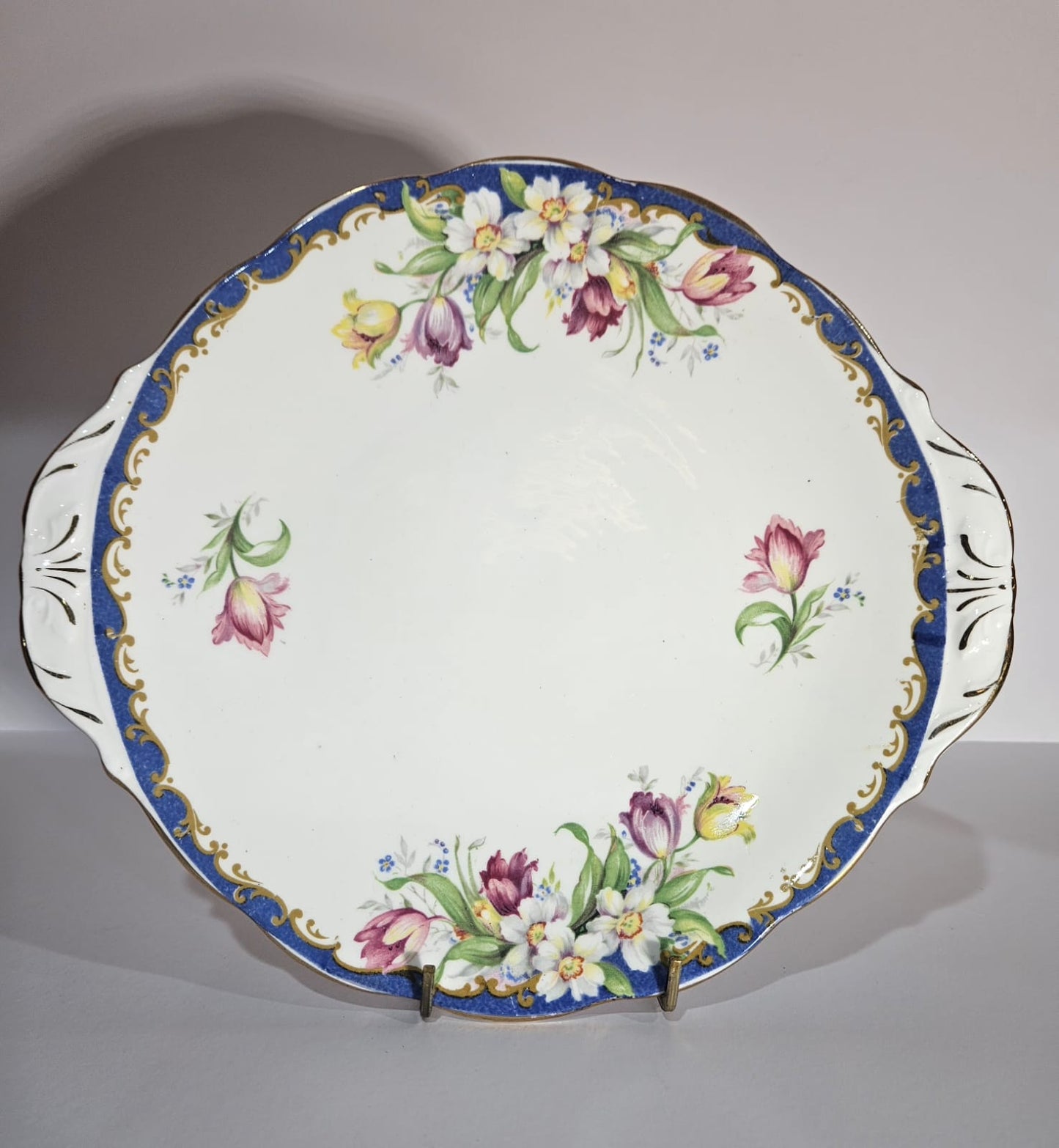 Vintage BELL China "NARCISSUS" (Blue) bone china tea-set 23 pieces