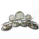 Vintage BELL China "NARCISSUS" (Blue) bone china tea-set 23 pieces