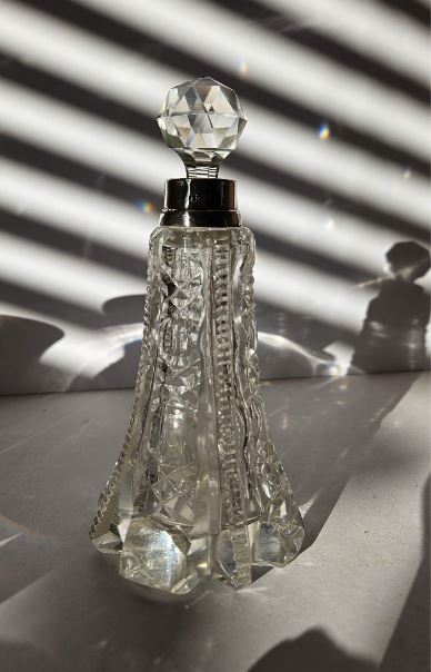 Antique Sterling Silver Neck Scent Bottle 1911 London James & Steuart