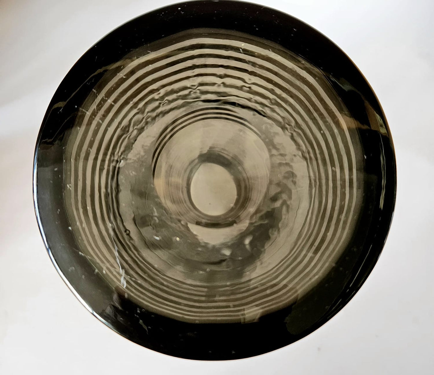 MCM Limonade Set - Tall Smoke & Gold Stripes jug with 6 highball tumblers